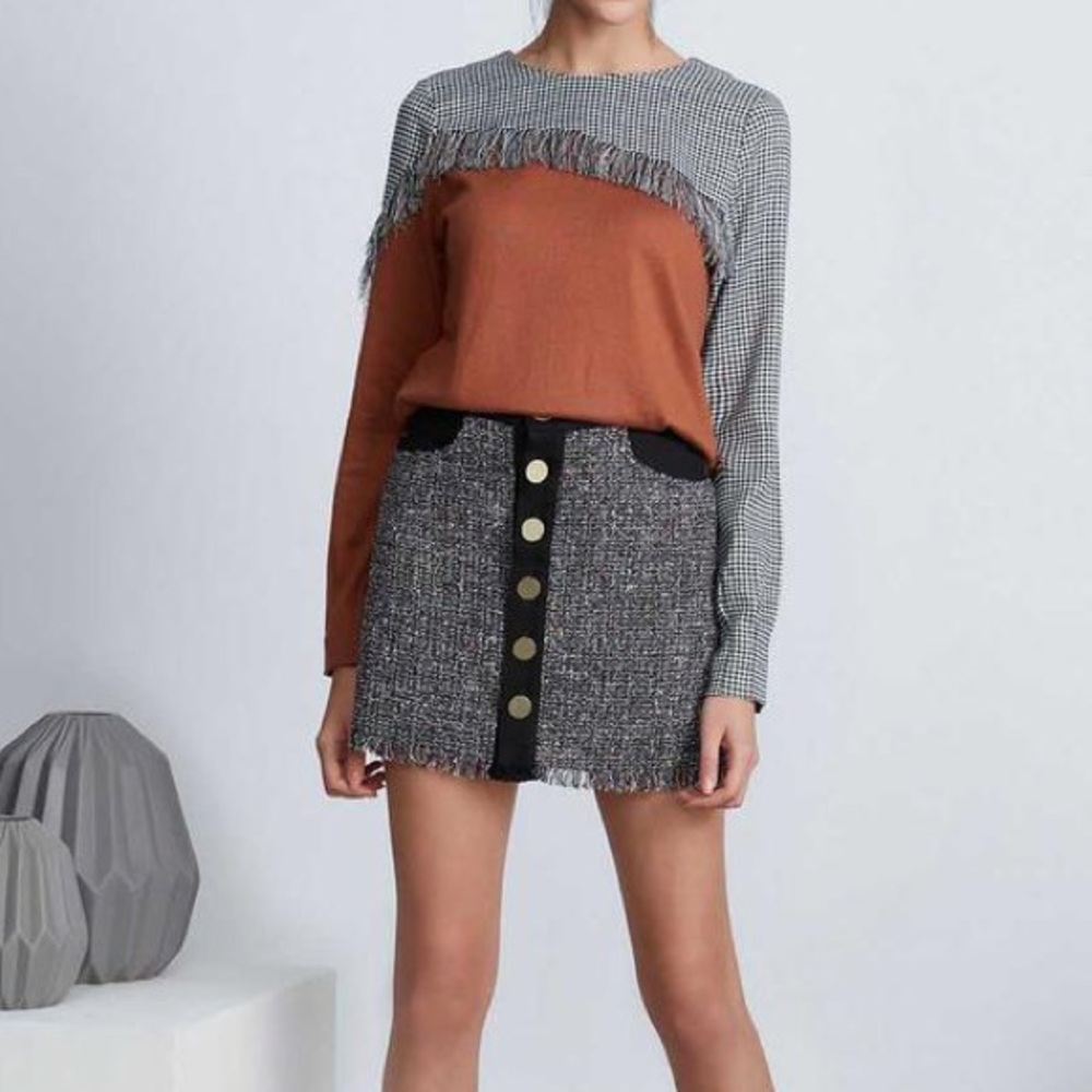 Black Bowery mini skirt